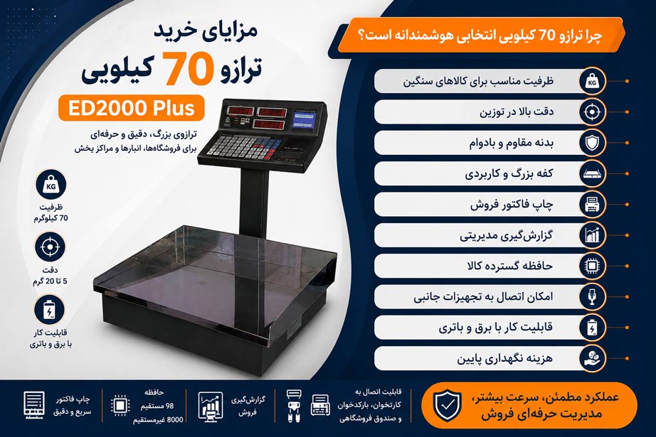 ترازوی دیجیتال 70 کیلویی